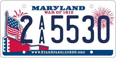 MD license plate 2AA5530