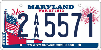 MD license plate 2AA5571