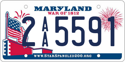 MD license plate 2AA5591