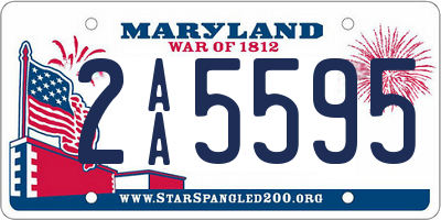 MD license plate 2AA5595