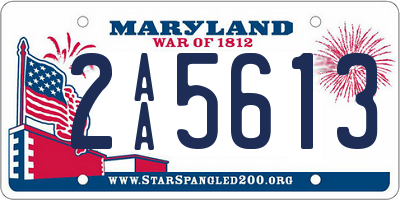 MD license plate 2AA5613