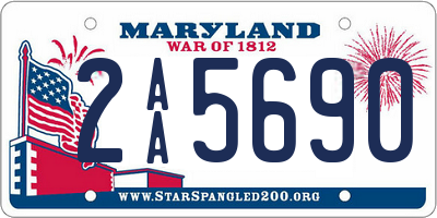 MD license plate 2AA5690