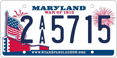 MD license plate 2AA5715