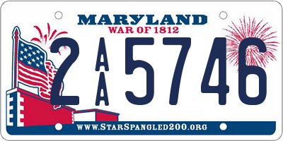 MD license plate 2AA5746