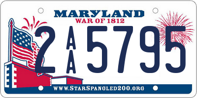 MD license plate 2AA5795