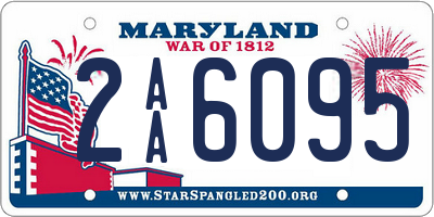 MD license plate 2AA6095