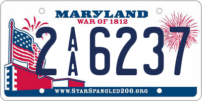MD license plate 2AA6237