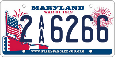 MD license plate 2AA6266