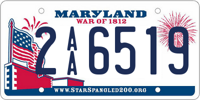 MD license plate 2AA6519