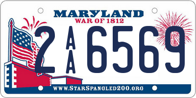 MD license plate 2AA6569