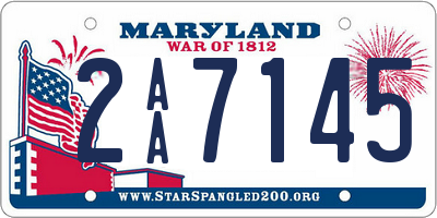 MD license plate 2AA7145