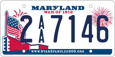 MD license plate 2AA7146