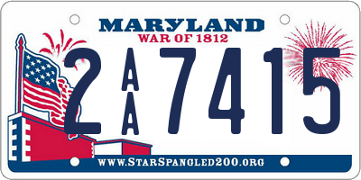 MD license plate 2AA7415