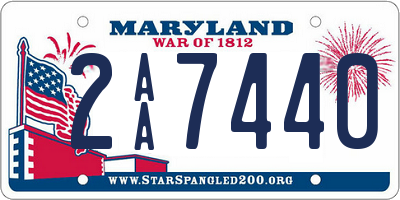 MD license plate 2AA7440