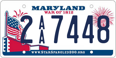 MD license plate 2AA7448