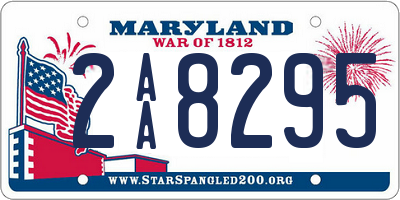 MD license plate 2AA8295