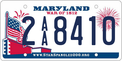 MD license plate 2AA8410