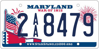 MD license plate 2AA8479