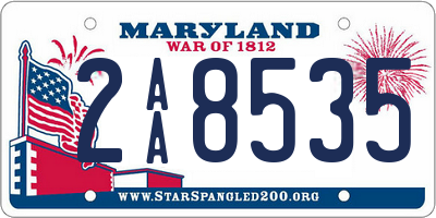 MD license plate 2AA8535