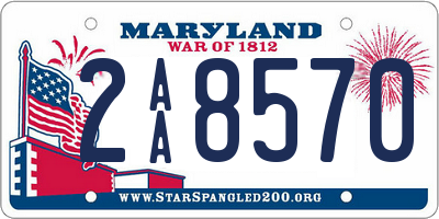MD license plate 2AA8570