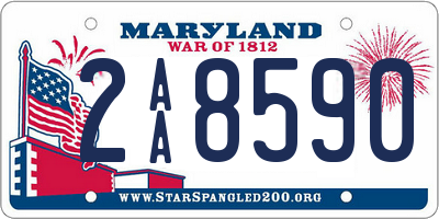 MD license plate 2AA8590