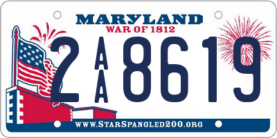 MD license plate 2AA8619