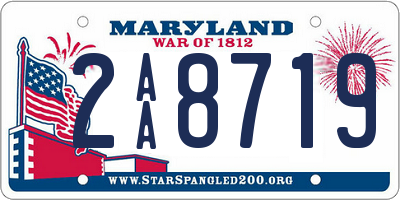 MD license plate 2AA8719