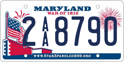 MD license plate 2AA8790