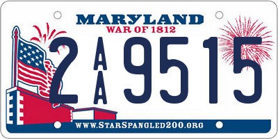 MD license plate 2AA9515