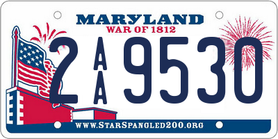 MD license plate 2AA9530