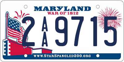 MD license plate 2AA9715