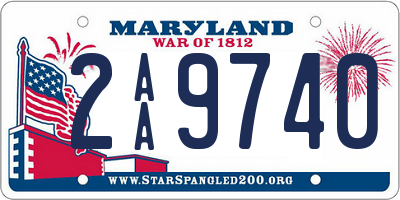 MD license plate 2AA9740