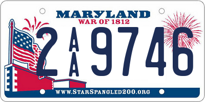 MD license plate 2AA9746
