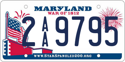 MD license plate 2AA9795