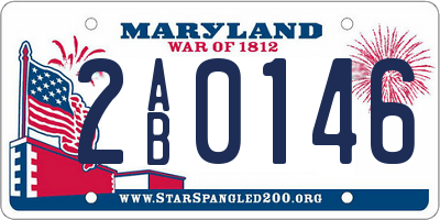 MD license plate 2AB0146