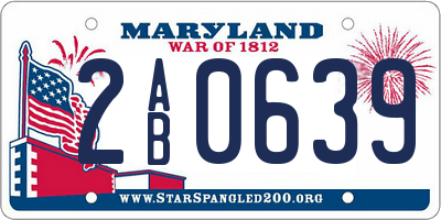 MD license plate 2AB0639