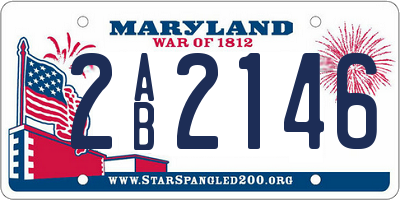 MD license plate 2AB2146