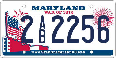 MD license plate 2AB2256