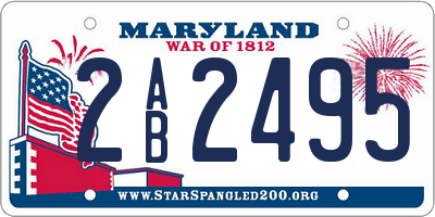 MD license plate 2AB2495