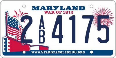 MD license plate 2AB4175