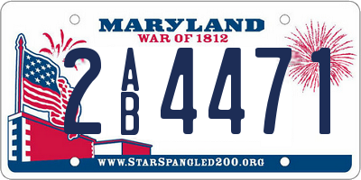 MD license plate 2AB4471