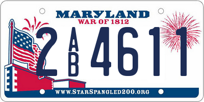 MD license plate 2AB4611