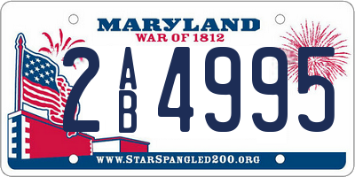 MD license plate 2AB4995