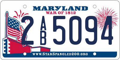 MD license plate 2AB5094