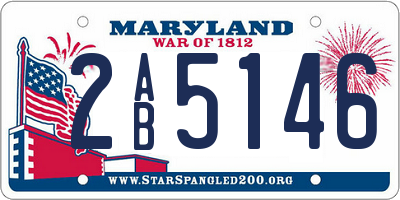 MD license plate 2AB5146