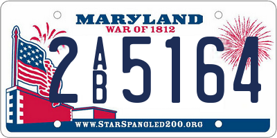 MD license plate 2AB5164