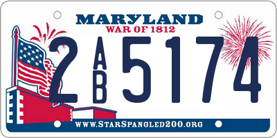 MD license plate 2AB5174