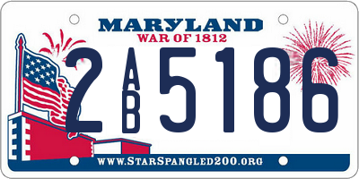 MD license plate 2AB5186