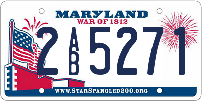 MD license plate 2AB5271