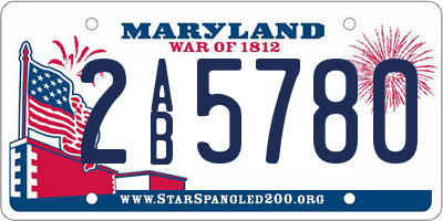 MD license plate 2AB5780